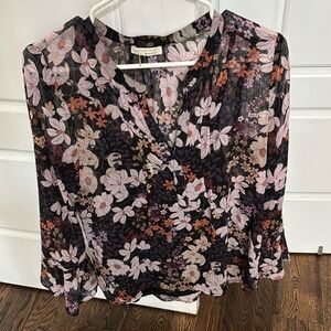 Lovestitch shear top with black cami